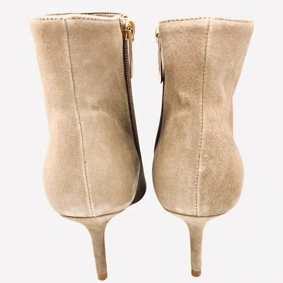NIB L'Agence Aimee Beige Suede Ankle Boot - Sz 37.5 = US 7.5 - Picture 9 of 13